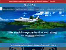 Tablet Screenshot of aeromd.com